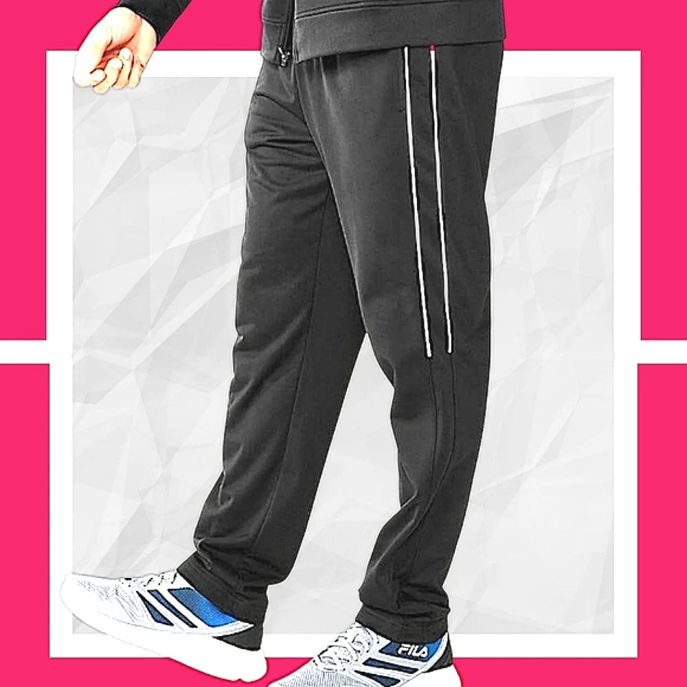 NWT XXL Mens Tricot Streetwear Straight Tapered Leg Joggers w Pockets